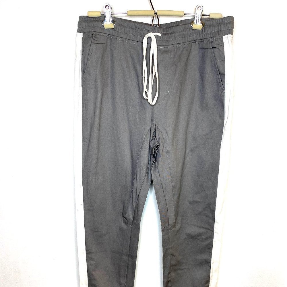 Men’s Jaywalker joggers grey w/ white stripe